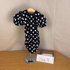 Black and White Polka Dot Leotard